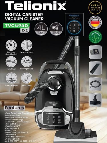 گچین مال  - جاروبرقی دیجیتال Telionix مدل TVC4940